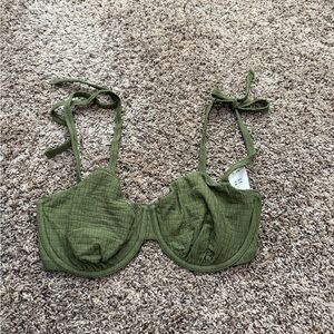 Abercrombie & Fitch Olive Bikini Top